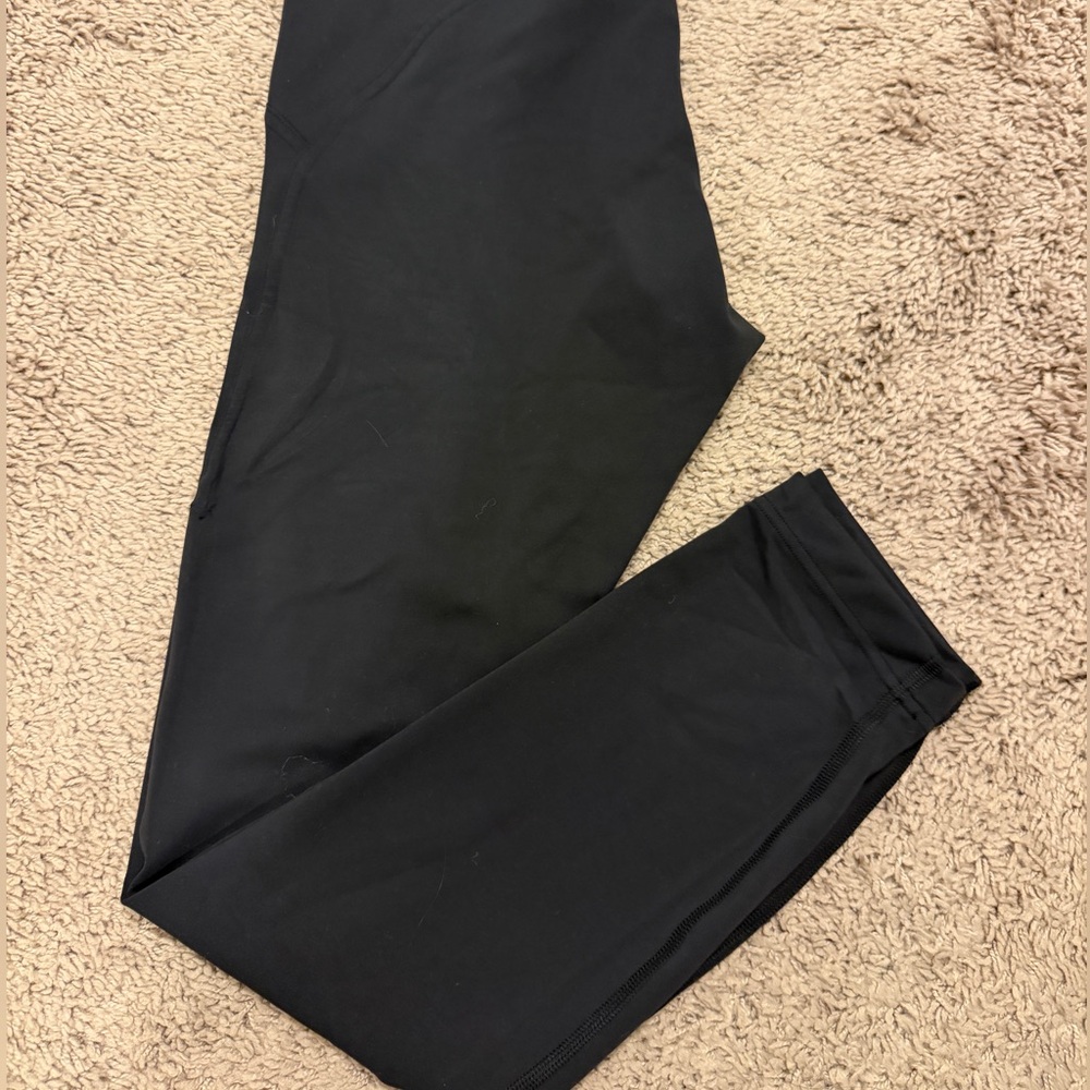 lululemob wounderrltra train Black Leggings size 8 ,25”